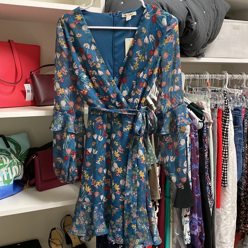 Floral Long Sleeved Miami Dress